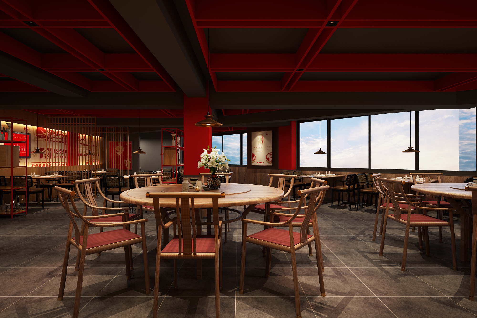 網(wǎng)紅丸子店裝修設(shè)計(jì)效果圖案例